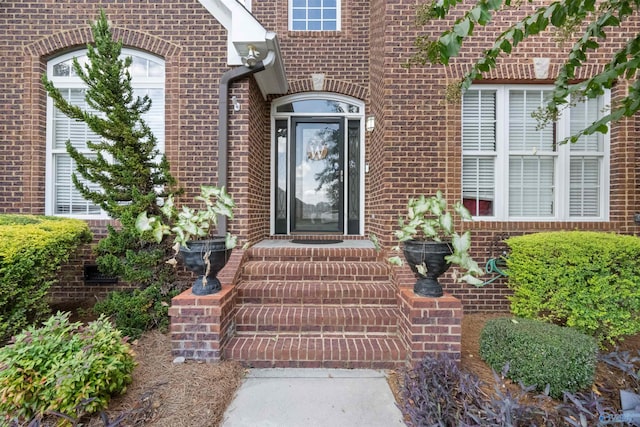 2224 Veranda Trce, Gadsden, AL 35903 - doorway to property with brick siding