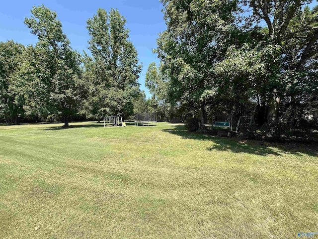 2224 Veranda Trce, Gadsden, AL 35903 - view of grassy yard featuring a trampoline