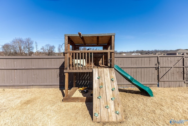 view of jungle gym