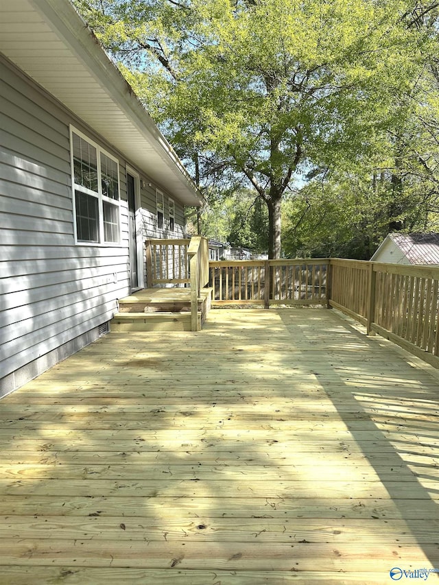 view of wooden terrace