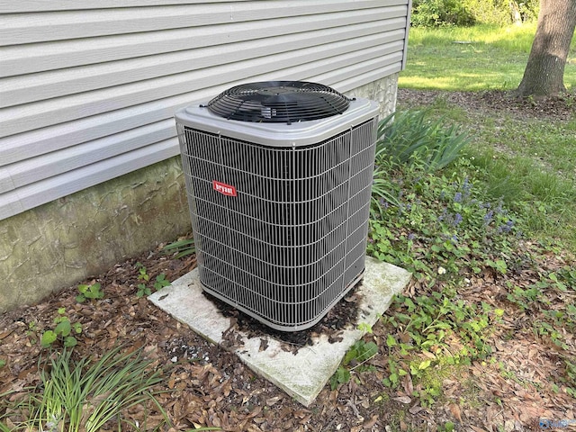 details with central air condition unit
