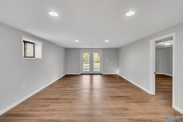 unfurnished room featuring light hardwood / wood-style floors