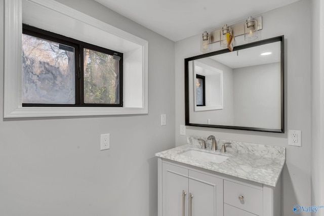 bathroom featuring vanity