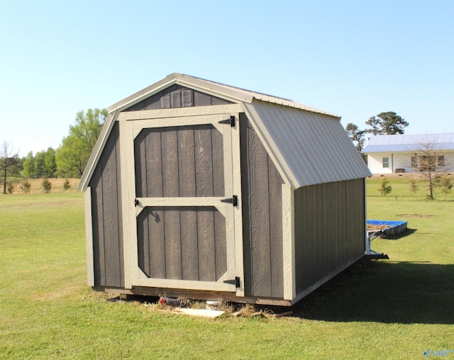 view of shed