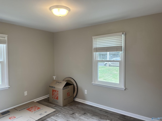 interior space featuring hardwood / wood-style flooring