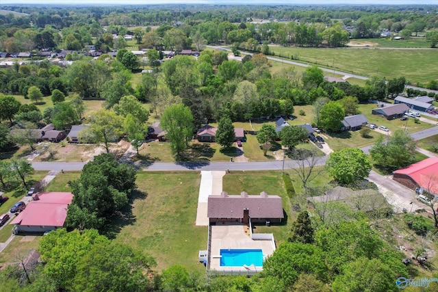bird's eye view with a residential view