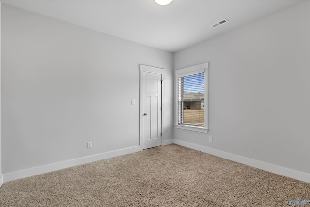 view of carpeted empty room