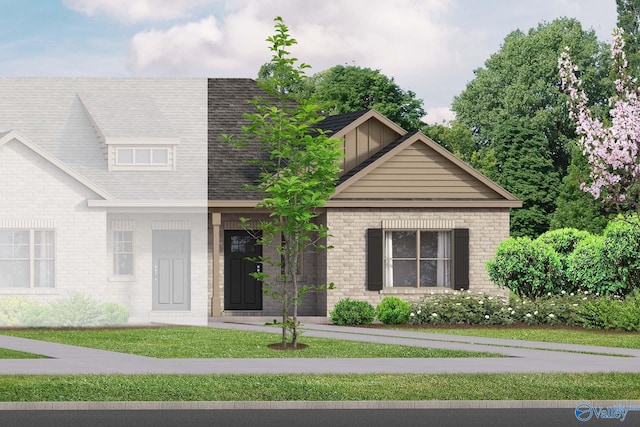 438 Ronnie Dr, Hartselle, AL 35640 - view of front facade with brick siding and a shingled roof