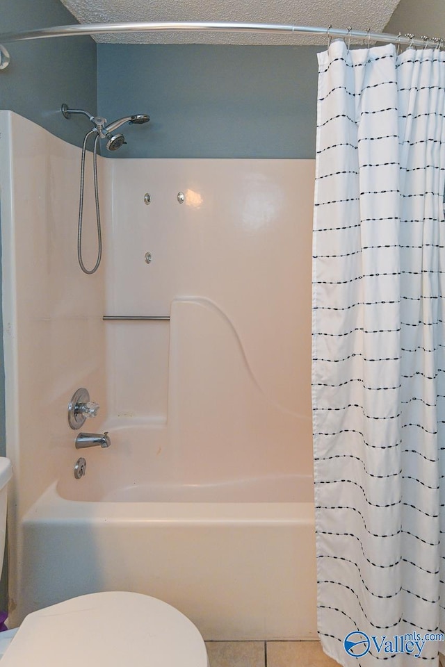 4967 Seven Pine Cir Unit 4967, Huntsville, AL 35816 - full bathroom with toilet, shower / tub combo with curtain, and tile patterned flooring