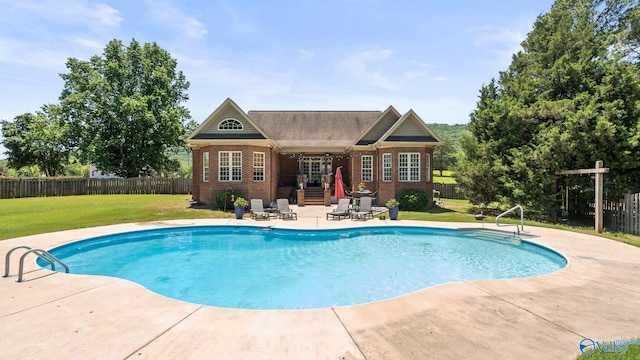 1943 Old Big Cove Rd SE, Owens Cross Roads, AL 35763 - view of swimming pool featuring a patio area and an outbuilding