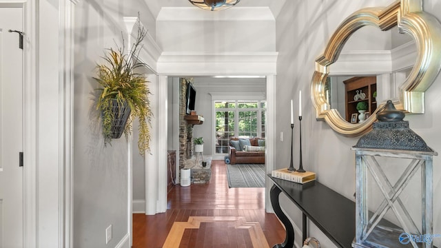 1943 Old Big Cove Rd SE, Owens Cross Roads, AL 35763 - entrance foyer featuring wood finished floors and baseboards