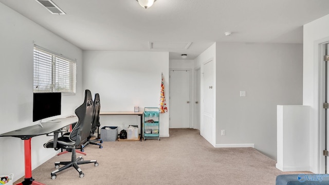 28119 Chasebrook Dr, Harvest, AL 35749 - office area featuring carpet flooring and baseboards