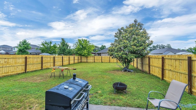 28119 Chasebrook Dr, Harvest, AL 35749 - view of yard with a fire pit