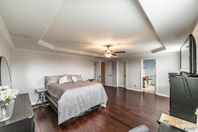 1117 Pegasus Dr NW, Huntsville, AL 35806 - bedroom featuring dark wood finished floors and a ceiling fan