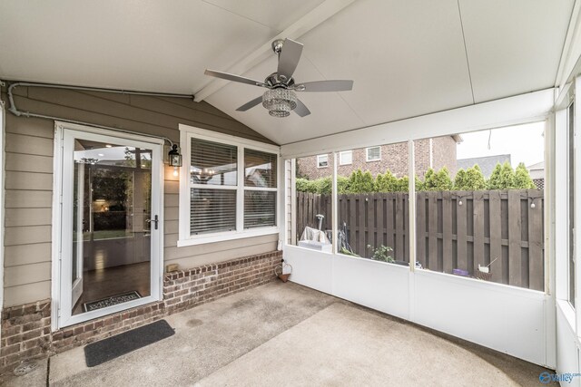 1117 Pegasus Dr NW, Huntsville, AL 35806 - unfurnished sunroom with a ceiling fan