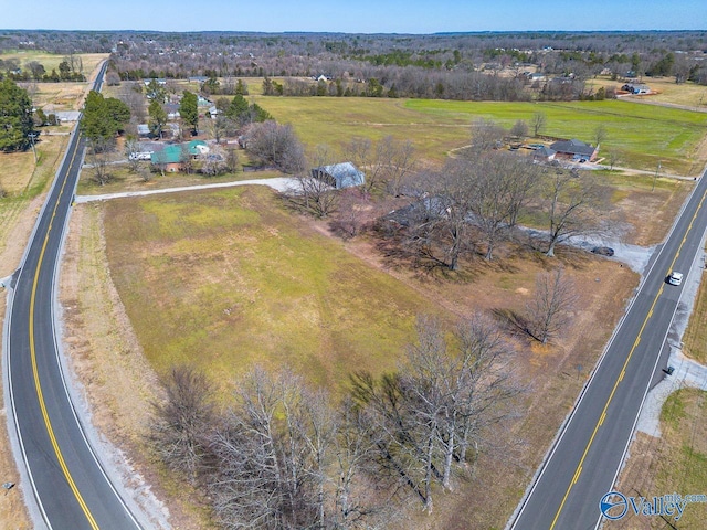 drone / aerial view featuring a rural view