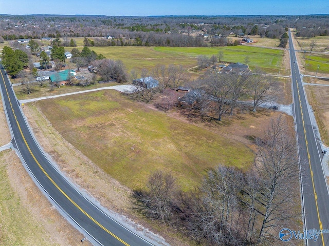 drone / aerial view featuring a rural view