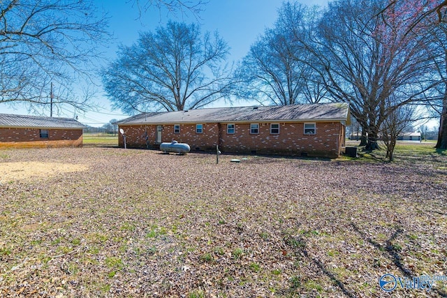 7853 Danville Rd, Danville, AL 35619 - back of property with brick siding