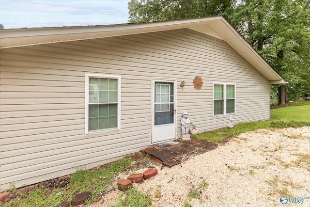 view of rear view of property