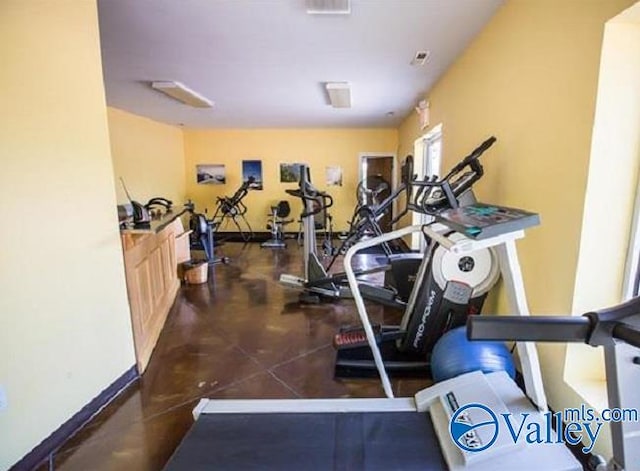 view of workout room