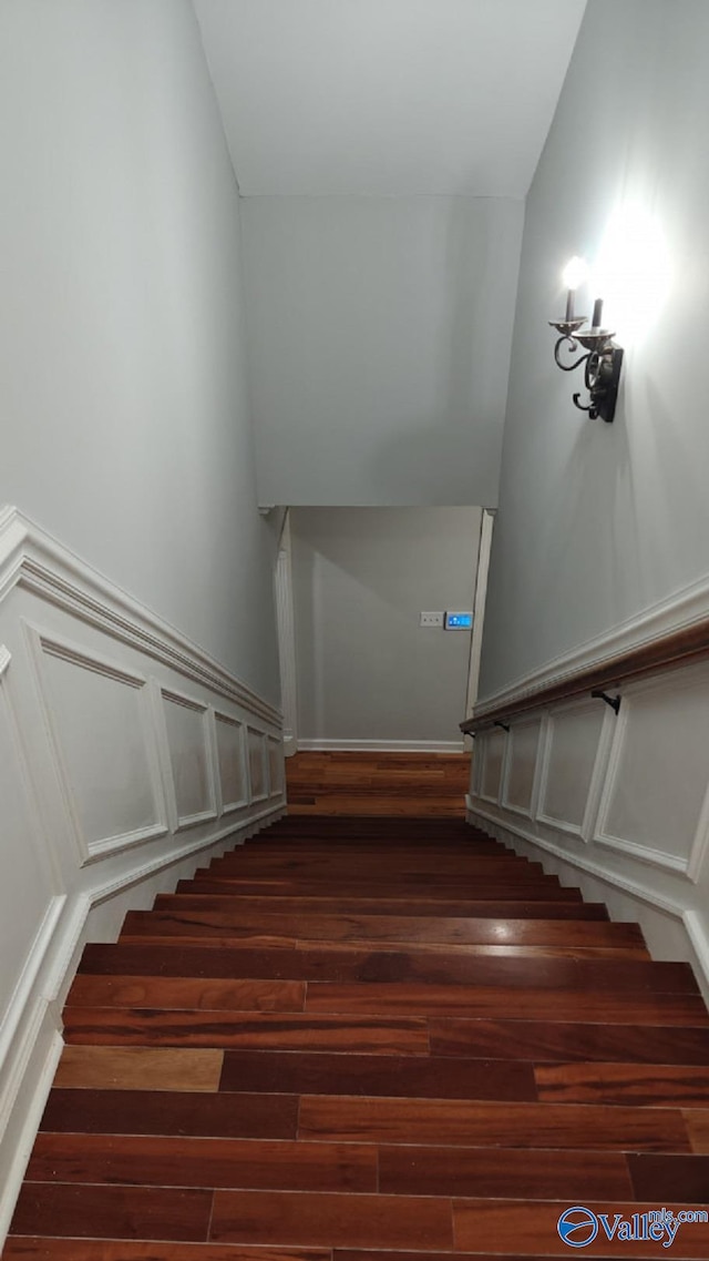140 Fox Hollow Dr, Madison, AL 35758 - staircase with wood finished floors
