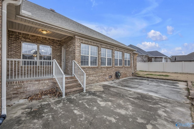 view of patio / terrace featuring covered porch