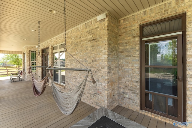 14690 Birchbark St, Athens, AL 35613 - wooden terrace featuring a porch