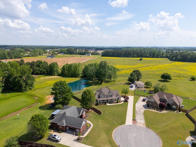 14690 Birchbark St, Athens, AL 35613 - birds eye view of property featuring a water view and a rural view