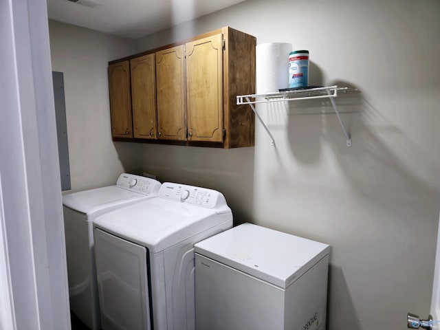 67 Forest Chapel Rd, Hartselle, AL 35640 - laundry area with cabinet space and independent washer and dryer