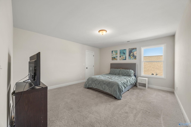 bedroom featuring carpet flooring