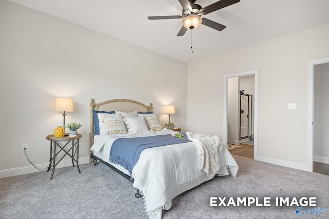 2652 Ajs Arbor Dr NW, Huntsville, AL 35810 - carpeted bedroom featuring ceiling fan and baseboards