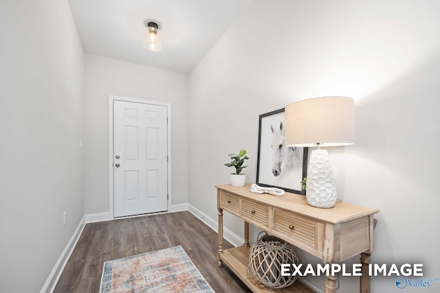 2652 Ajs Arbor Dr NW, Huntsville, AL 35810 - entrance foyer with baseboards and wood finished floors