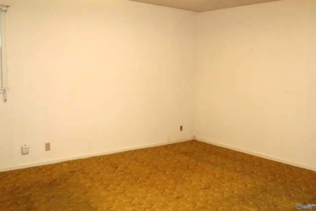 spare room featuring carpet flooring