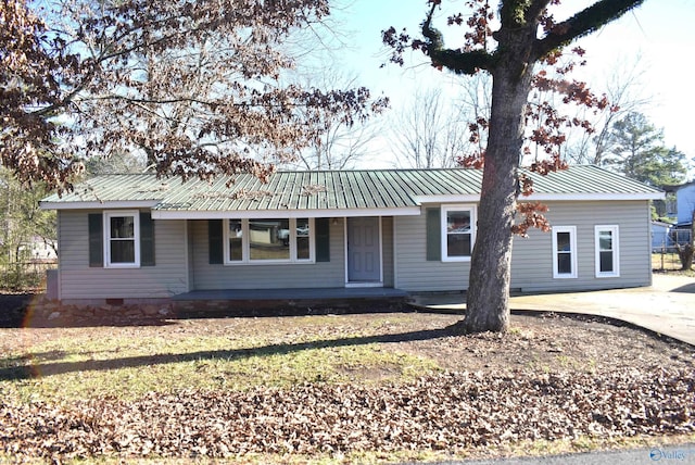 view of ranch-style home