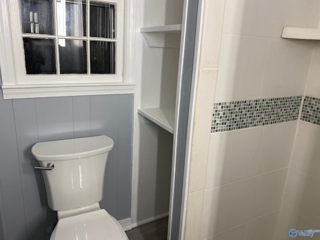 bathroom featuring toilet