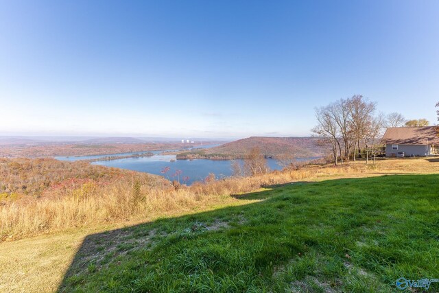 property view of water with a mountain view