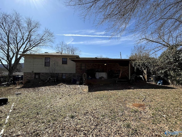 view of rear view of property