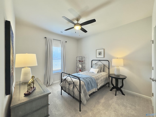 211 Shangrila Way, Meridianville, AL 35759 - bedroom with carpet floors, baseboards, and ceiling fan