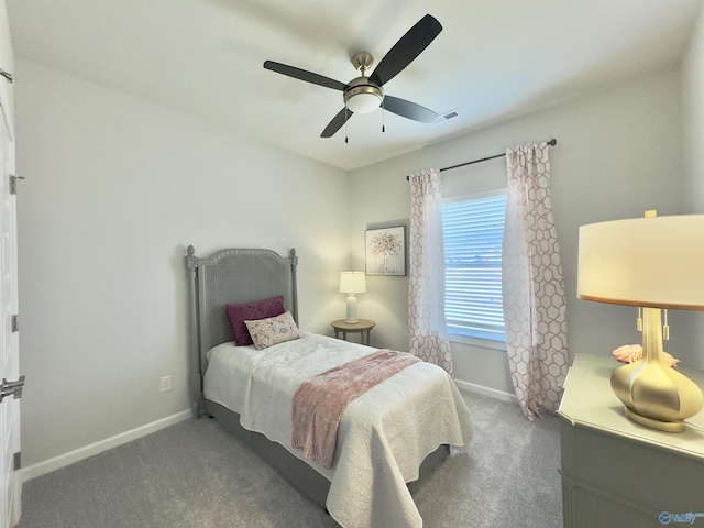 211 Shangrila Way, Meridianville, AL 35759 - bedroom with carpet floors, baseboards, and ceiling fan