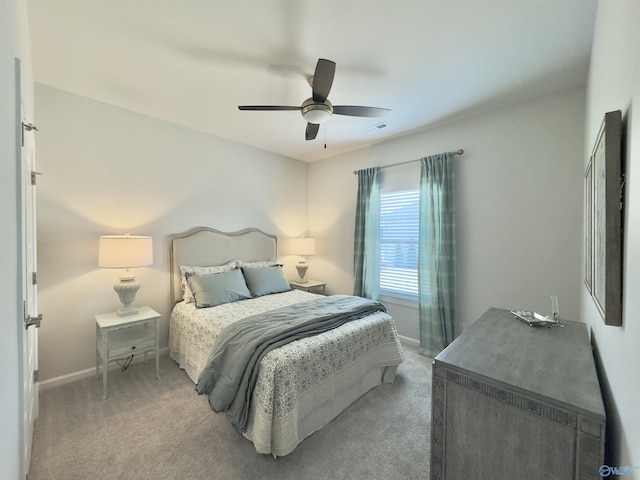 211 Shangrila Way, Meridianville, AL 35759 - bedroom featuring light colored carpet, baseboards, and ceiling fan