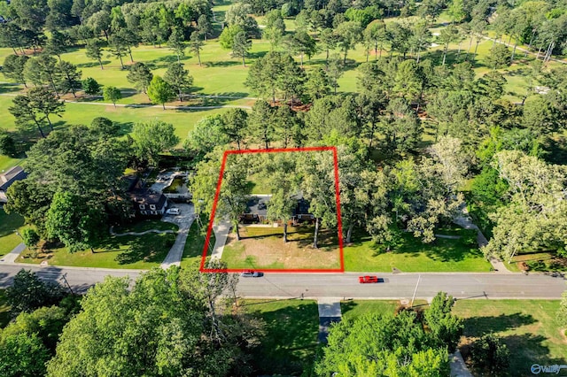 aerial view of property's location with property boundaries highlighted
