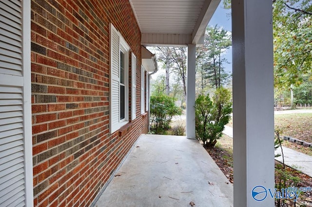 view of patio with covered porch