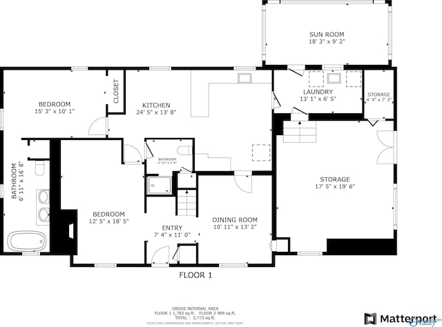 2512 Vista Dr SE, Huntsville, AL 35803 - floor plan / room layout