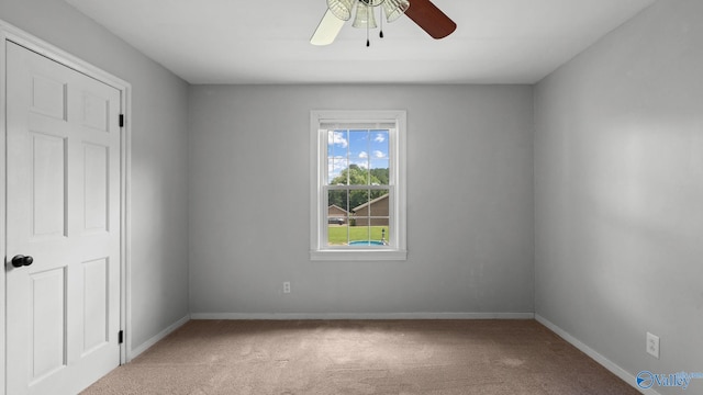 919 Colquitt Rd, Gadsden, AL 35903 - spare room featuring carpet flooring and ceiling fan