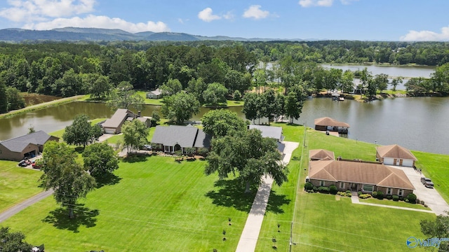 919 Colquitt Rd, Gadsden, AL 35903 - drone / aerial view of a water and mountain view