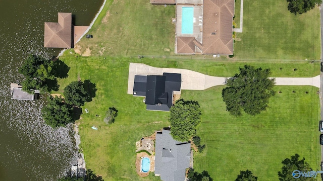 919 Colquitt Rd, Gadsden, AL 35903 - aerial view of property and surrounding area featuring a pool