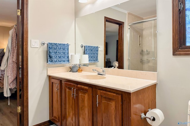 3103 Burningtree Mountain Rd, Decatur, AL 35603 - full bathroom featuring a stall shower and vanity