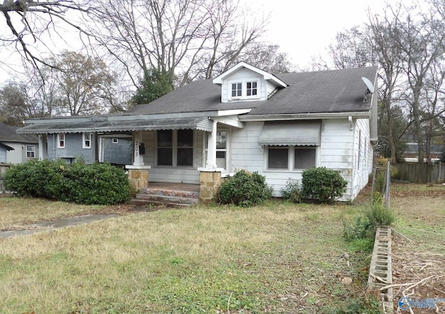 bungalow with fence