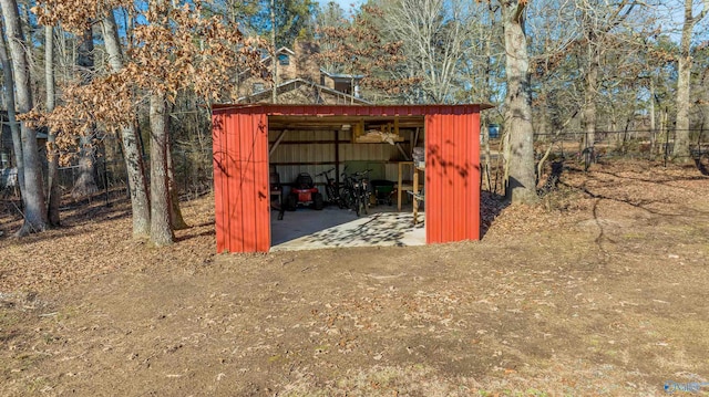 view of outbuilding