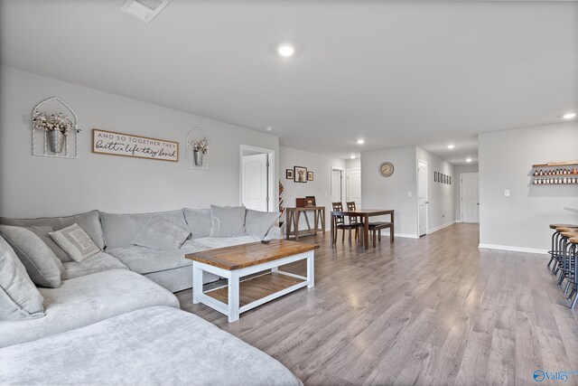 117 Hank Ct, Hazel Green, AL 35750 - living room with recessed lighting and wood finished floors